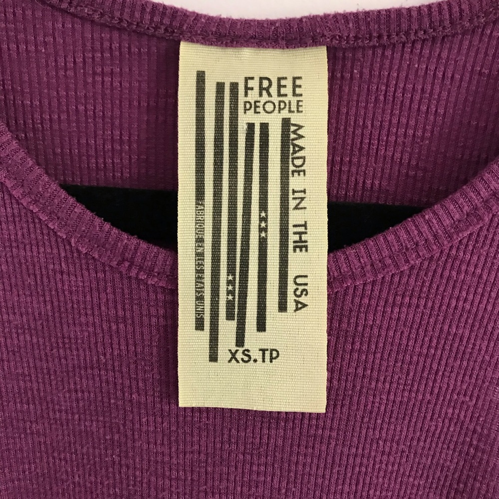 Free People Long Beach Purple Tank Top XS - Picture 7 of 9